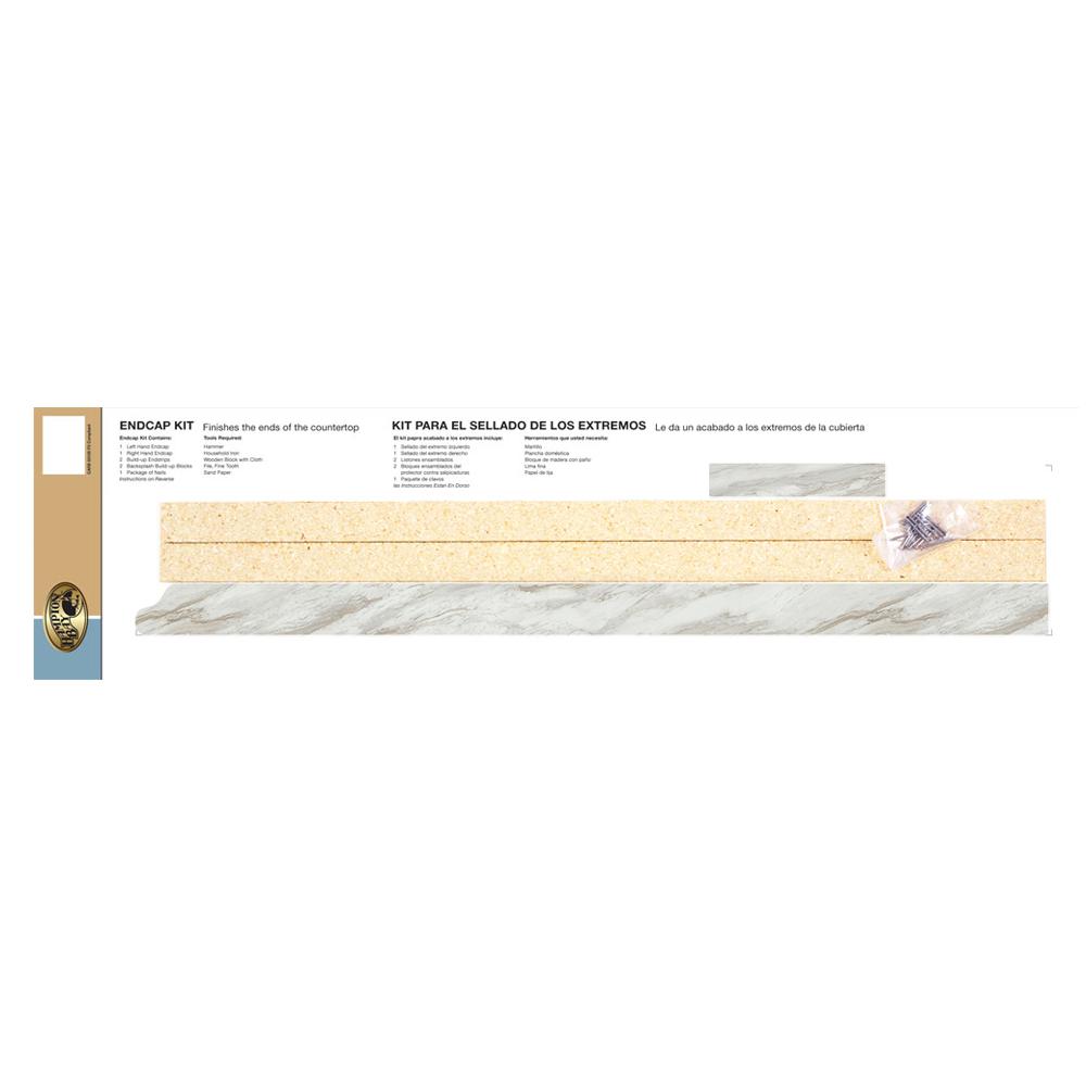 Hampton Bay 3 4 In X 25 1 4 In Ora Laminate End Cap Kit In Drama