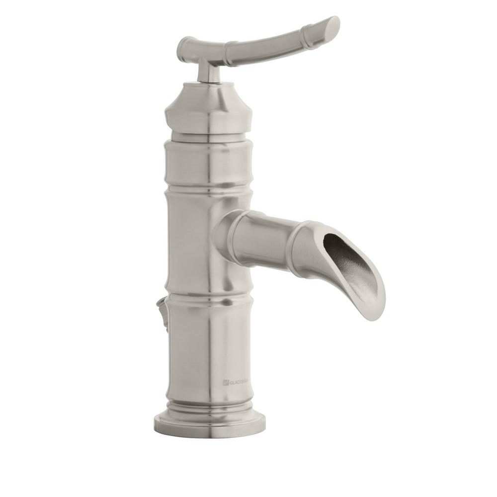 Glacier Bay Bamboo Single Hole Handle Low Arc Bathroom Glacier Bay Bamboo Single Hole