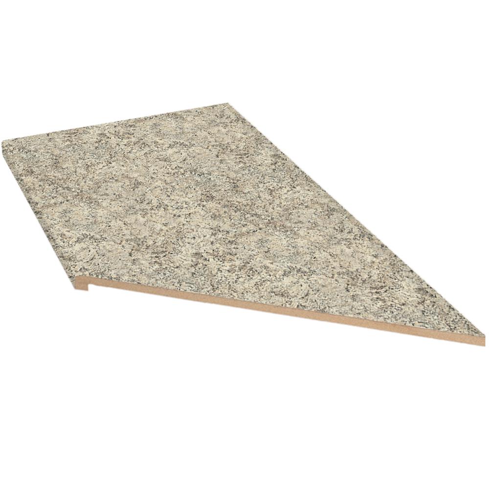 Hampton Bay 8 Ft Laminate Countertop Kit With Right Miter In Typhoon Ice With Ora Edge 5459