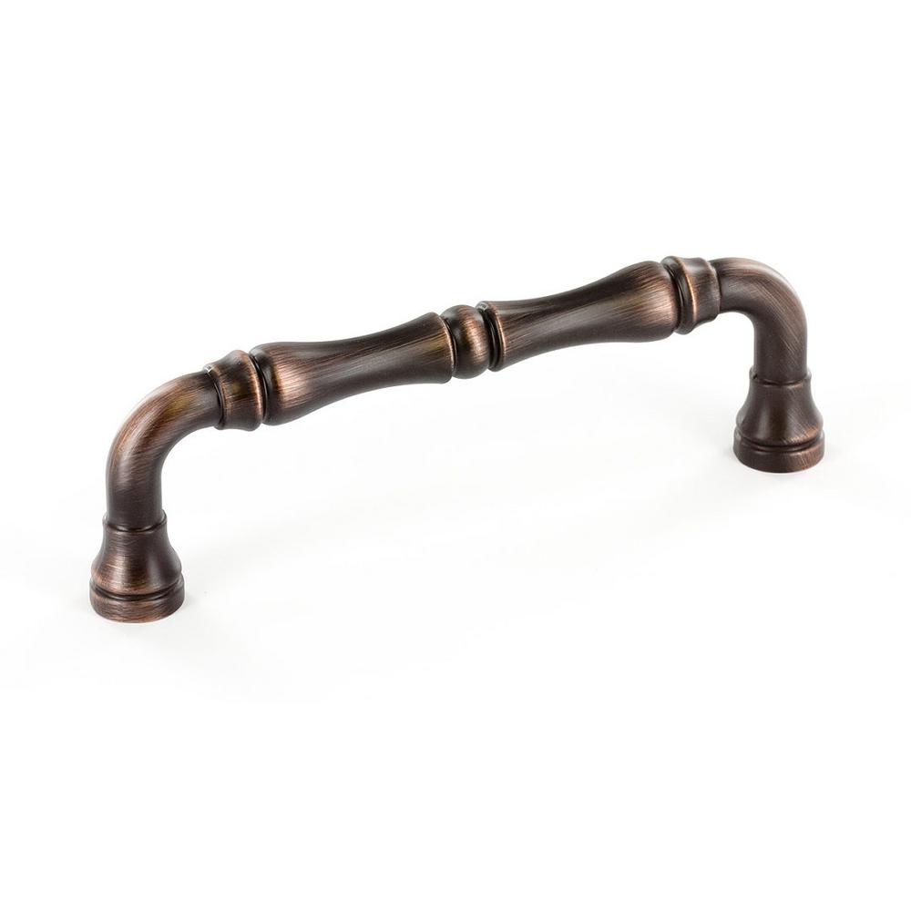 Richelieu Hardware Traditional 3-25/32 in. (96 mm) Brushed Oil-Rubbed Bronze Cabinet Pull ...