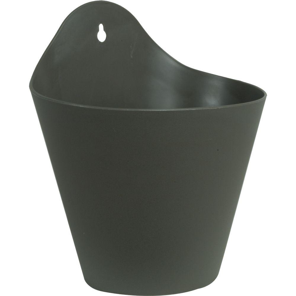 Pride Garden Products Mela 81/2 in. Dark Gray Plastic