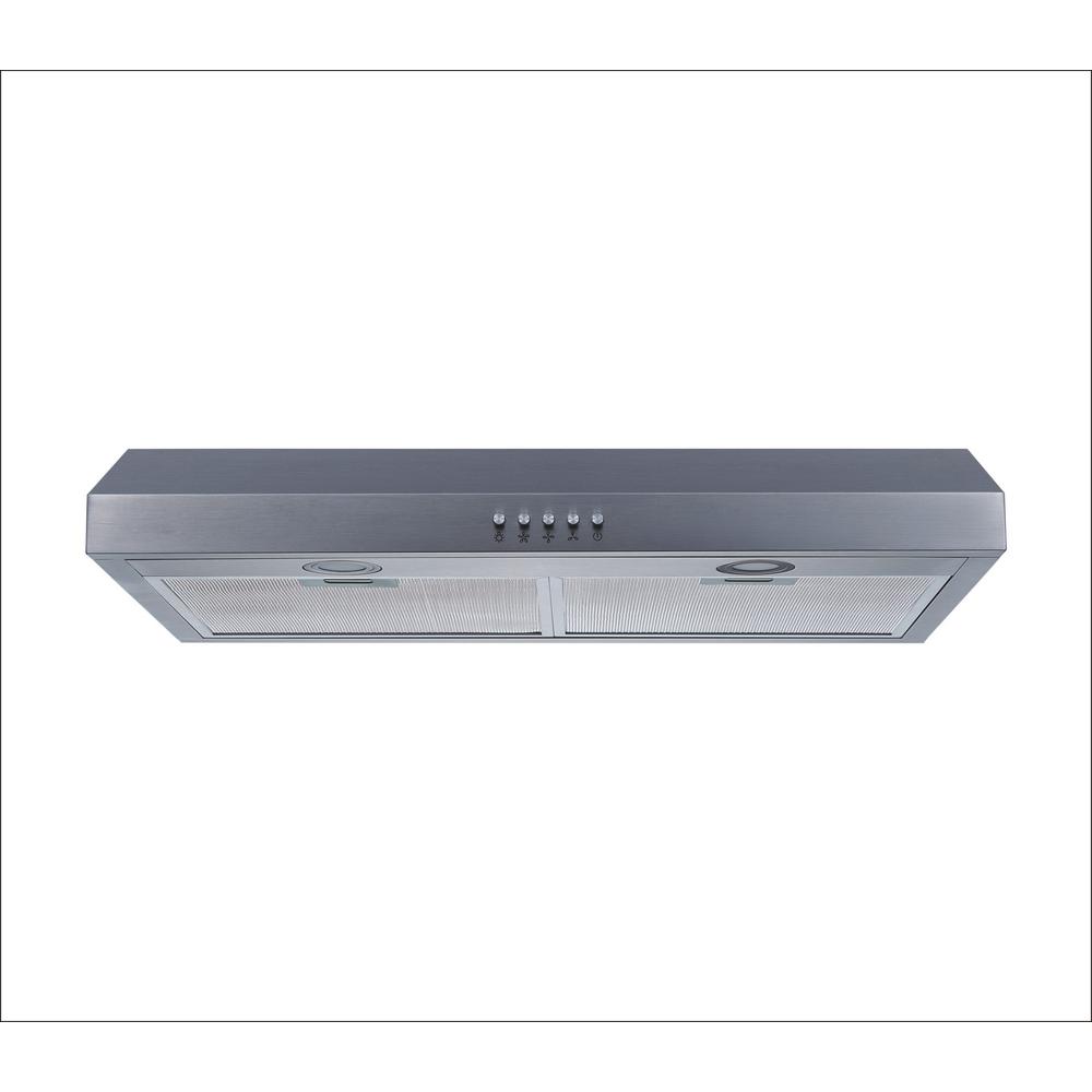 Winflo 30 In Under Cabinet Range Hood Stainless Steel With Under Cabinet Range Hood In Stainless Steel With Aluminum Filters Led