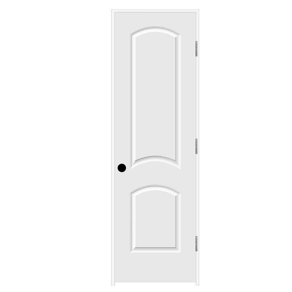 JELD-WEN 24 in. x 80 in. Primed Left-Hand C2050 2-Panel ...