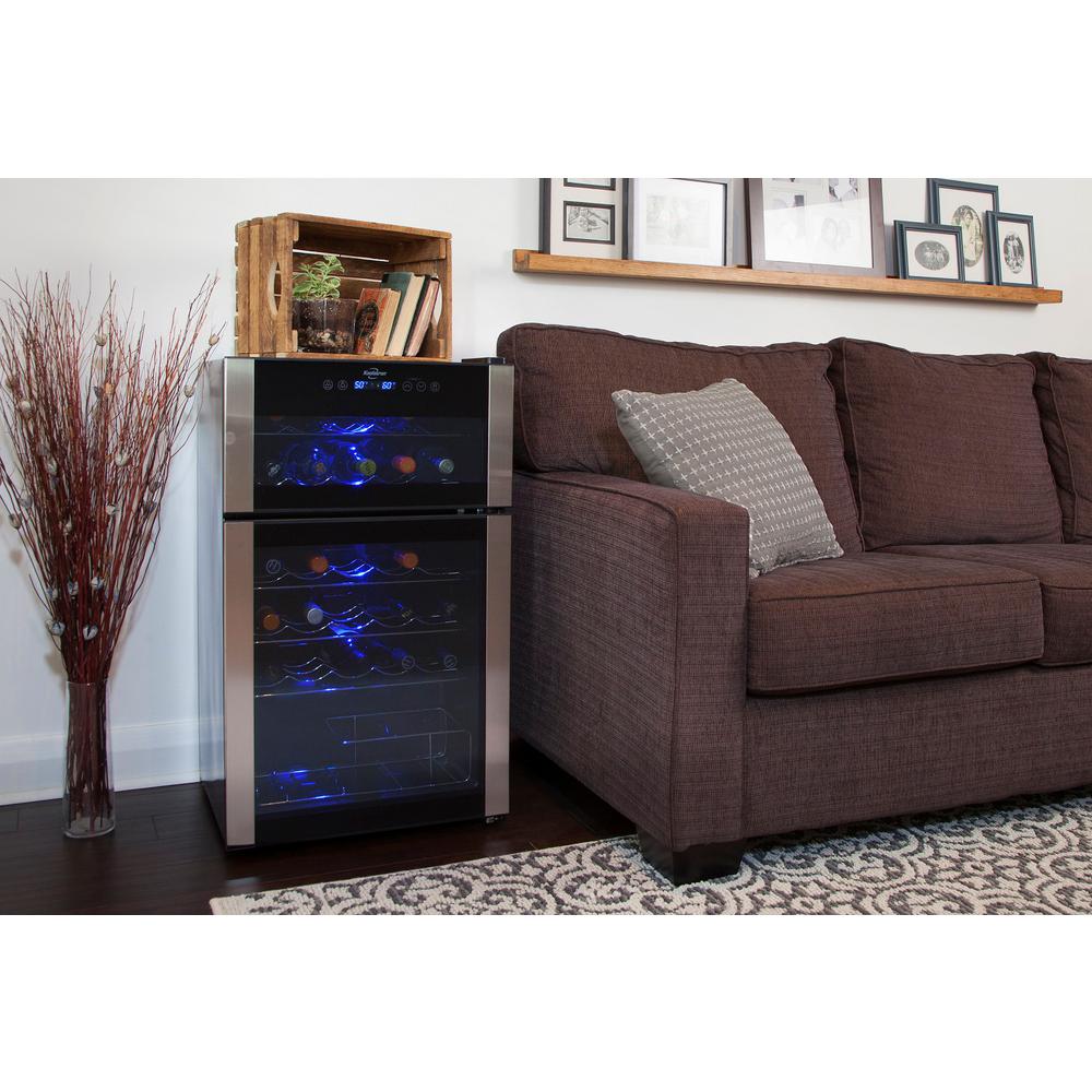 koolatron elite series 50 bottle dual zone wine cellar