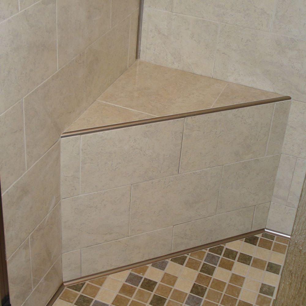 Schluter Rondec Satin Nickel Anodized Aluminum 3 8 In X 8 Ft 2 1