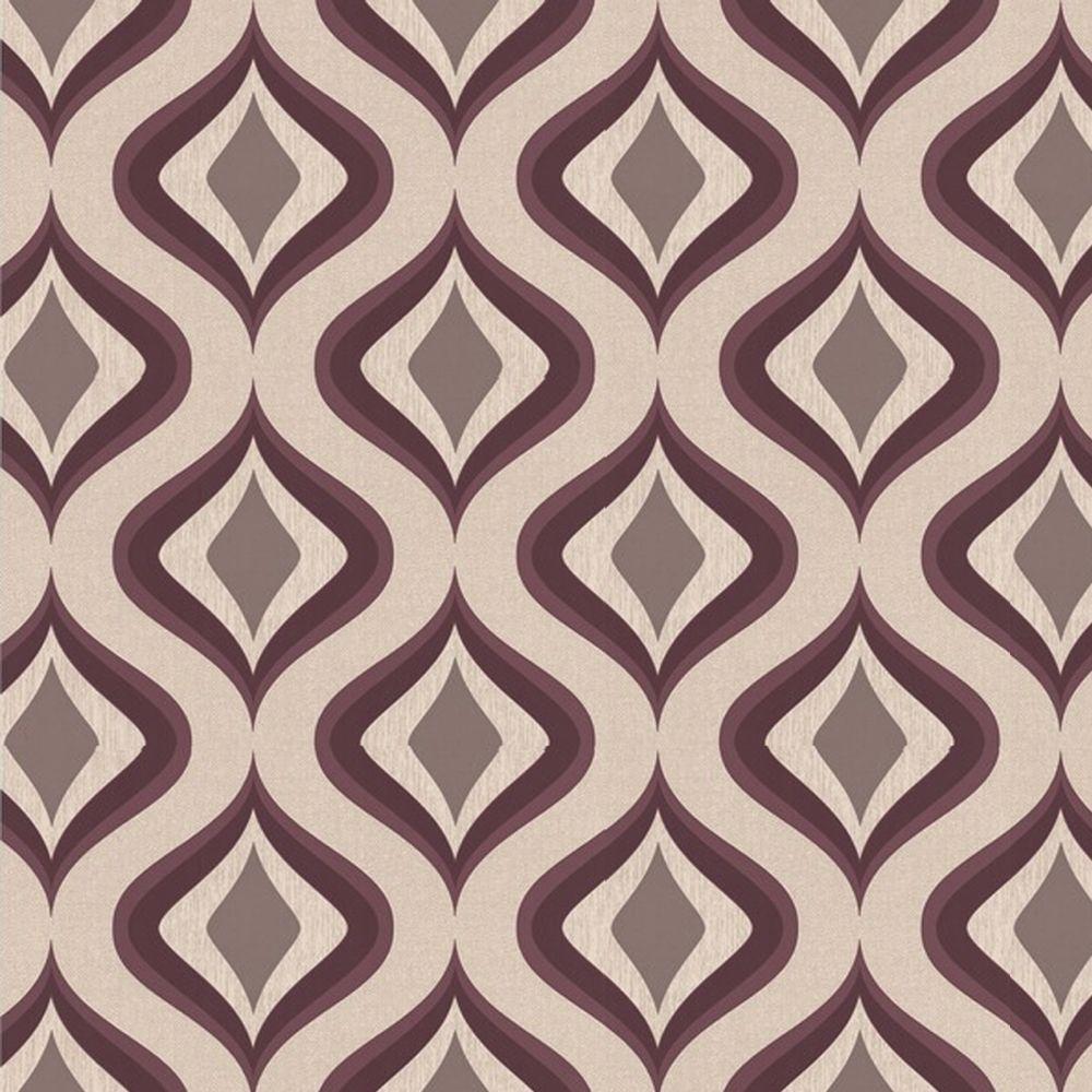 Graham & Brown Trippy Purple Wallpaper30449 The Home Depot
