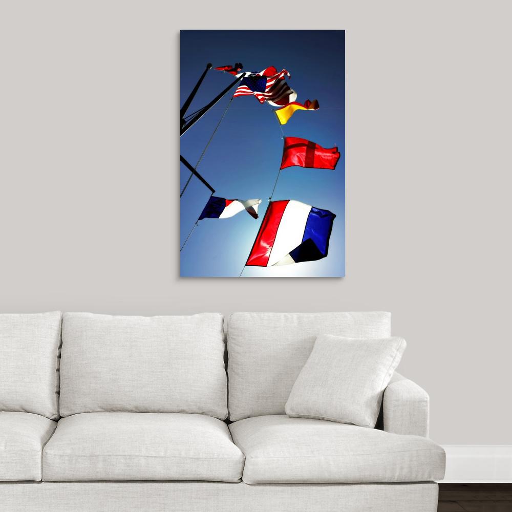 Global GalleryAvery Tillmon British Flag Sailboat Giclee Stretched Prints 20 x 24