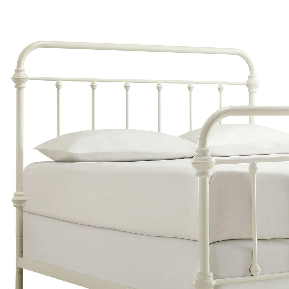 HomeSullivan Calabria White Full Bed Frame 40E411BF-1WBED - The Home Depot