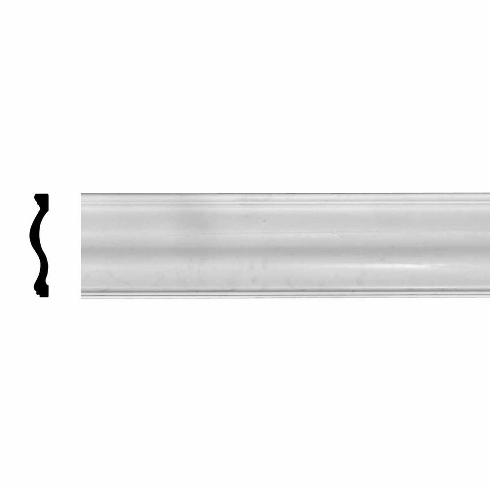 Beautiful 1 X 6 Chair Rail Part - 9: Ekena Millwork 1-1/4 In. X 6-3/4 In. X 94-1/2 In. Polyurethane Stockport Chair Rail Moulding-CHA07X01ST - The Home Depot