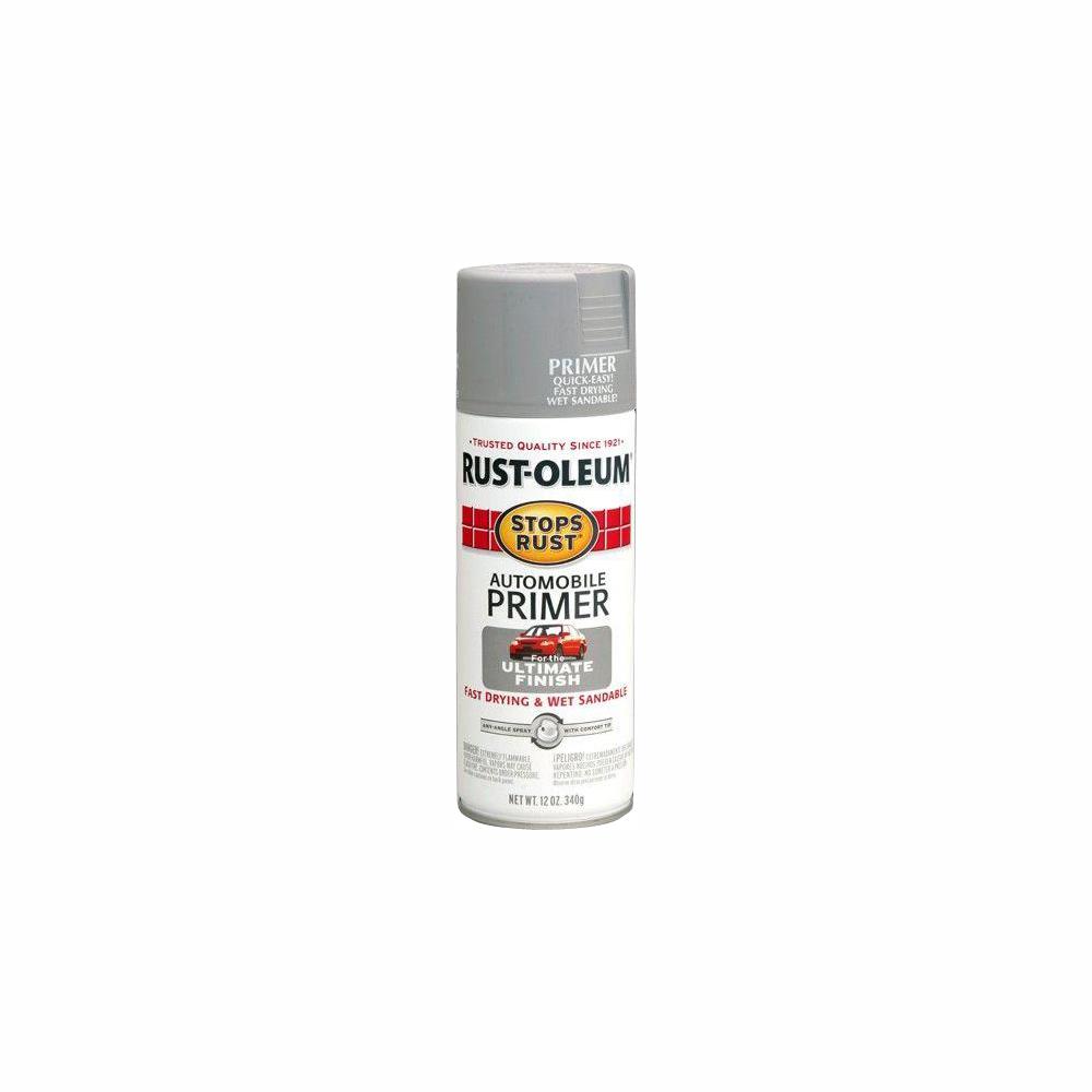 Rust-Oleum Stops Rust 12 Oz. Flat Light Gray Automotive Primer Spray (6 ...