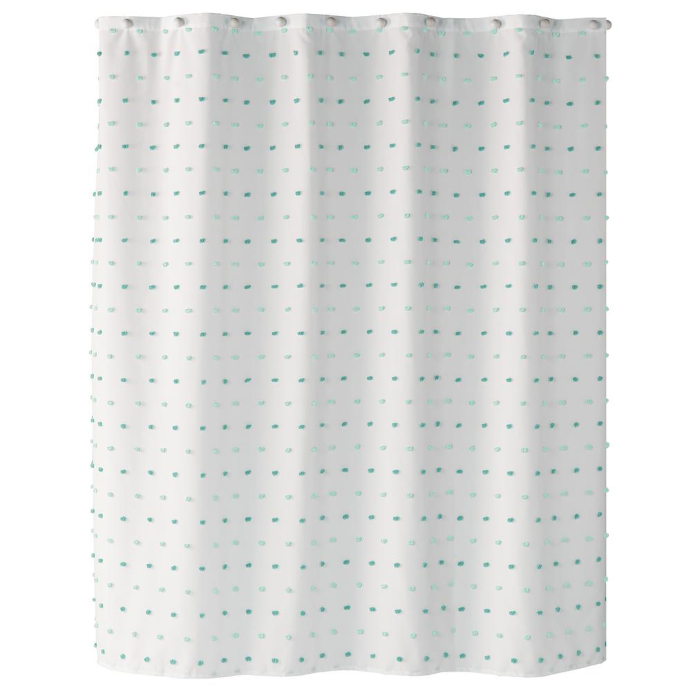 polka dot shower curtain