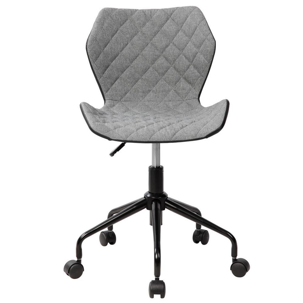 Techni Mobili Grey Deluxe Modern Office Armless Task Chair-RTA-3237-GRY