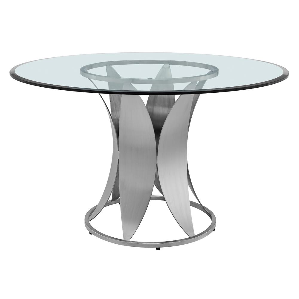 Metal Pedestal Base Dining Room, Round Glass Dining Table Pedestal Base