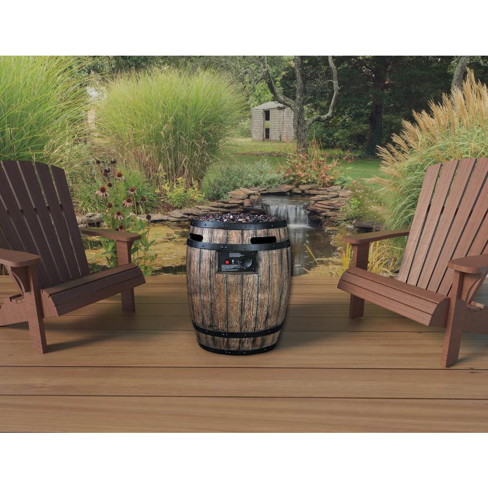 Homcomfort 43 500 Btu Whiskey Barrel Propane Gas Patio Heater