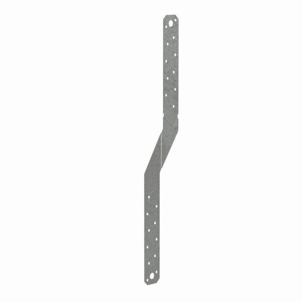 Simpson StrongTie LTS 16 in. 18Gauge Galvanized Twist StrapLTS16 The Home Depot