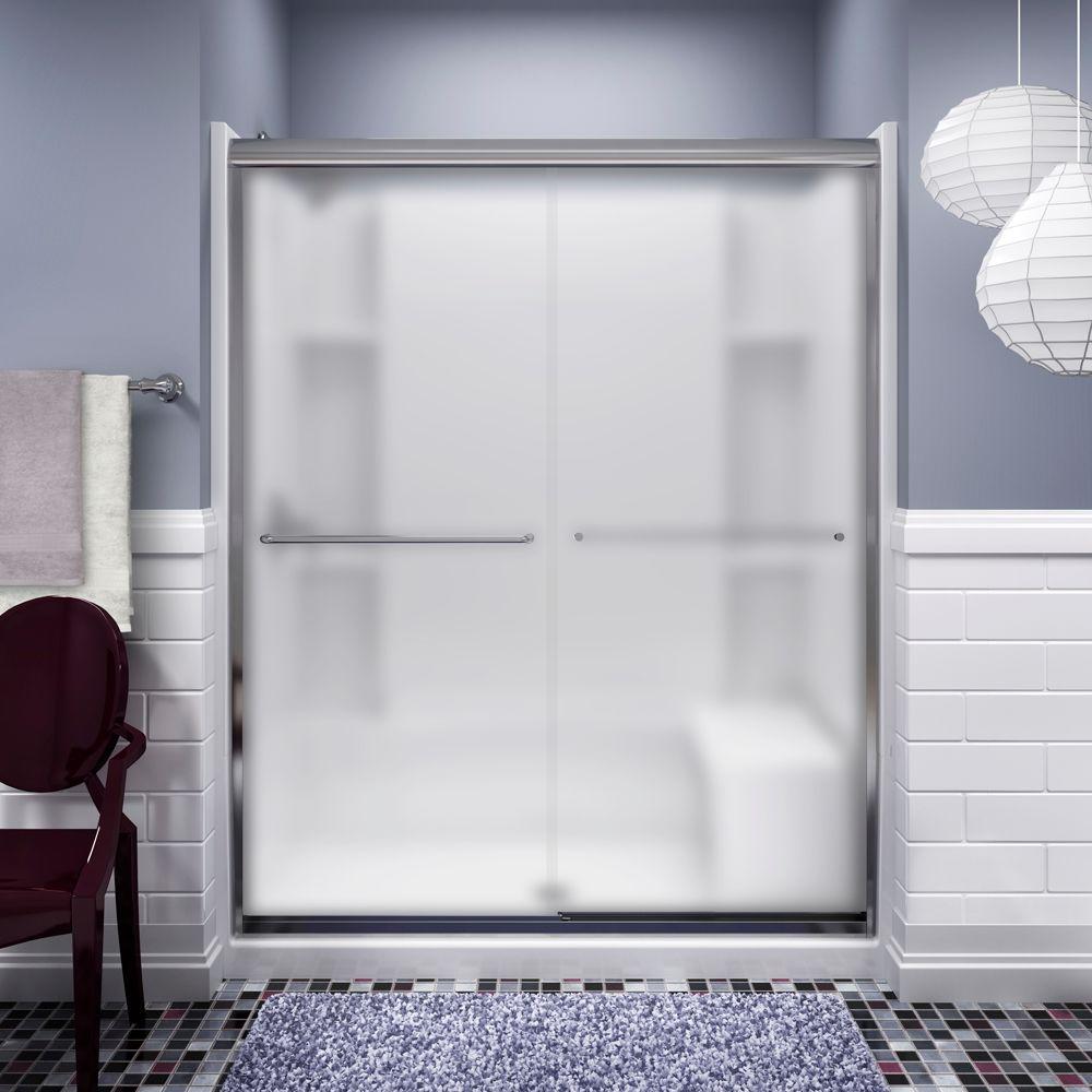Sterling Finesse 59 5 8 In X 70 1 16 In Semi Frameless Sliding