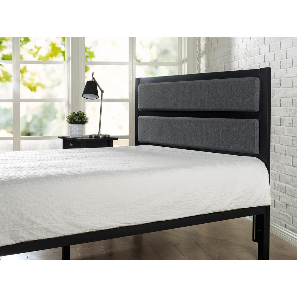 Zinus Viola Modern Studio Upholstered Metal Headboard Queen Hd Mfhb Viola Modern Studio Upholstered Metal Headboard Queen