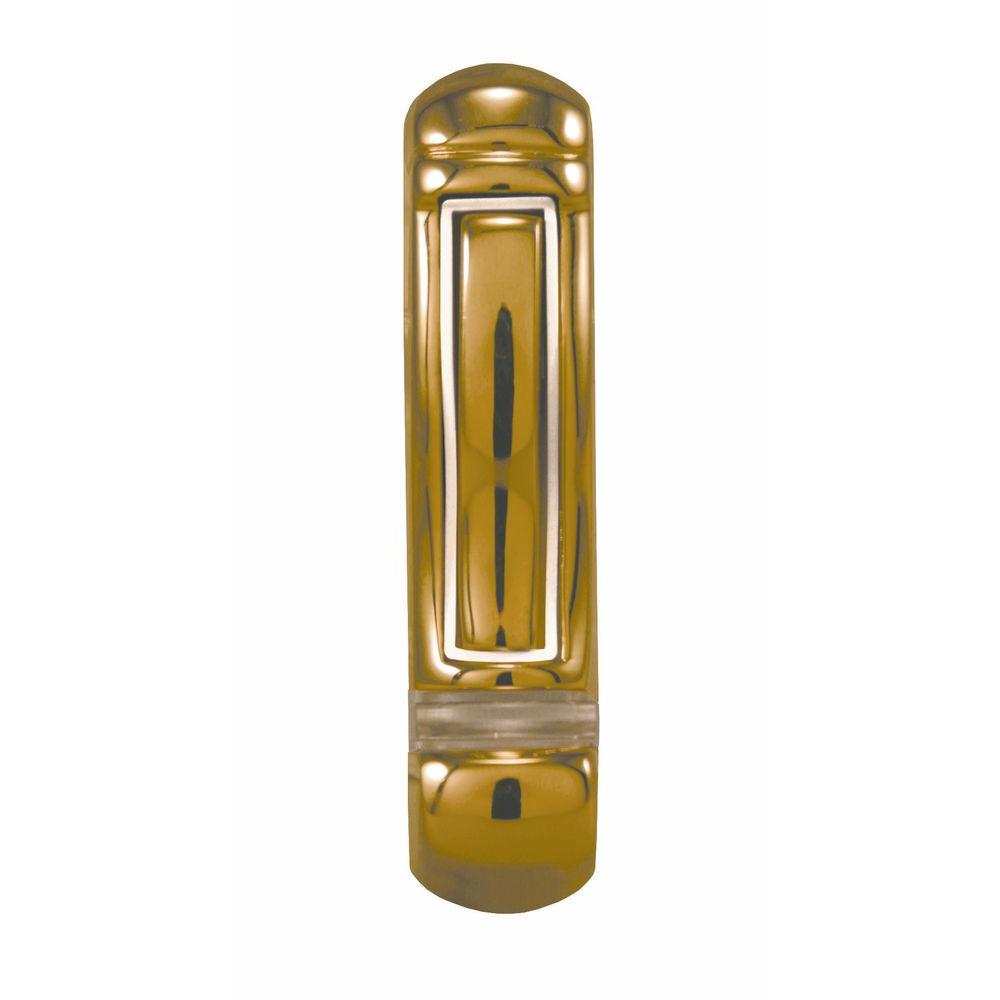 UPC 016963640009 product image for Heath Zenith Wireless Battery Operated Push Button with Lifetime, Polished Brass | upcitemdb.com