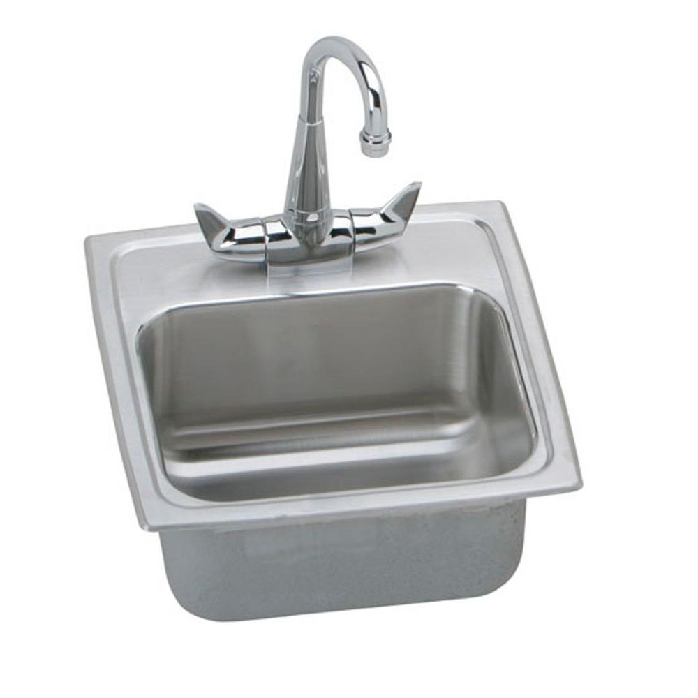 Elkay Celebrity DropIn Stainless Steel 15 in. 2Hole Bar SinkBCR152
