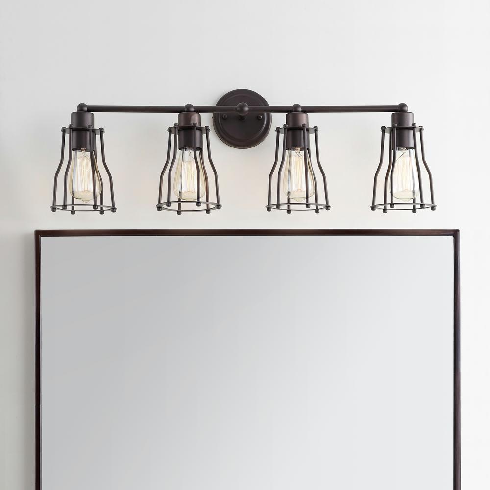 Jonathan Y Evelyn 4-Light Metal Vanity Light