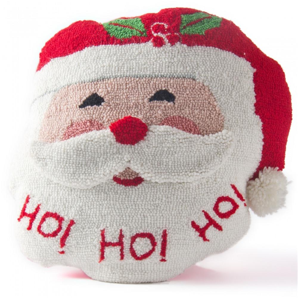 Glitzhome 15 In H Hooked Pillow Santa 1113001964 The Home Depot