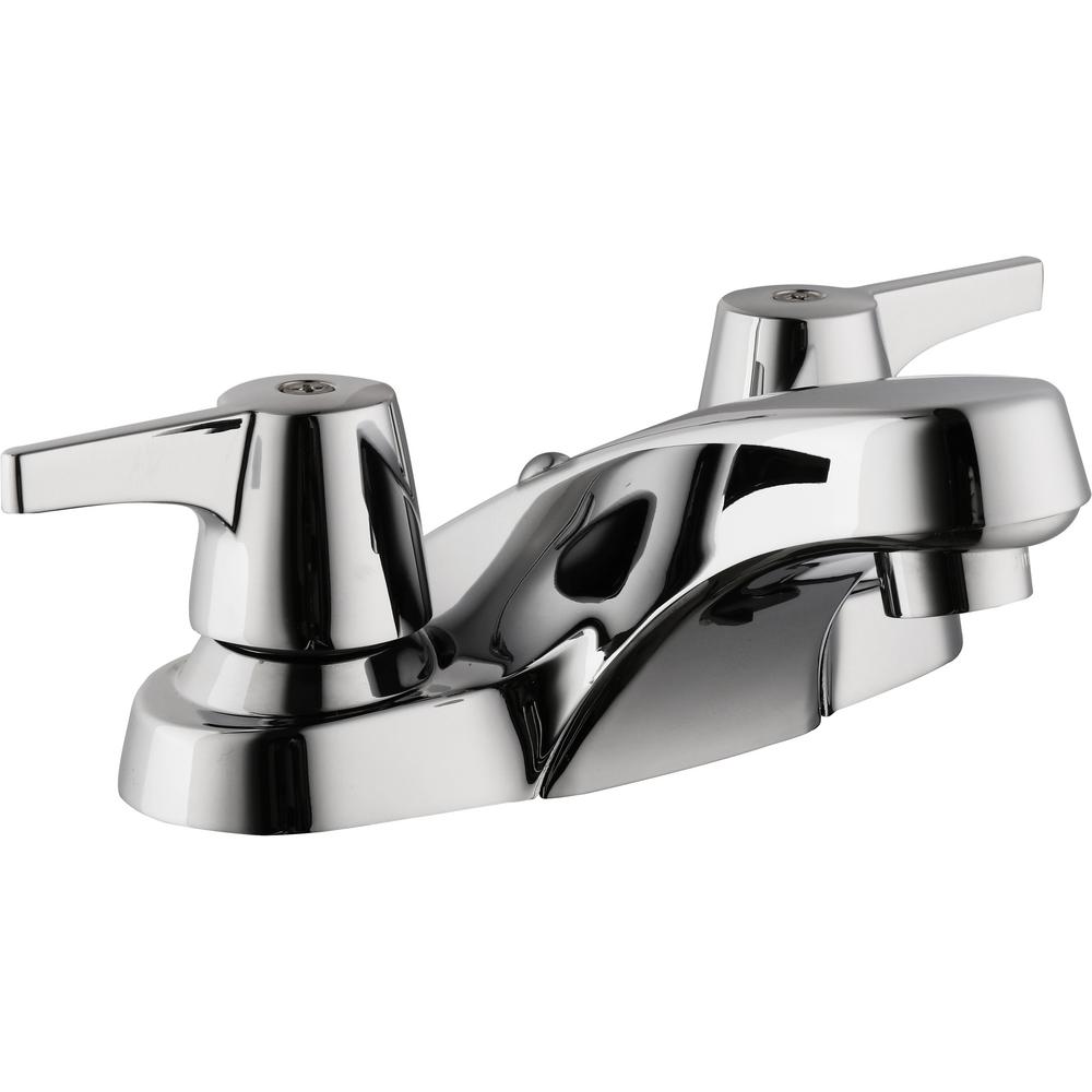 Glacier Bay Aragon 4 In Centerset 2 Handle Low Arc Bathroom Faucet Without Pop Up Drain Chrome Glacier Bay Aragon 4 In Centerset 2 Handle Low Arc Bathroom Faucet Without Pop Up Drain Chrome