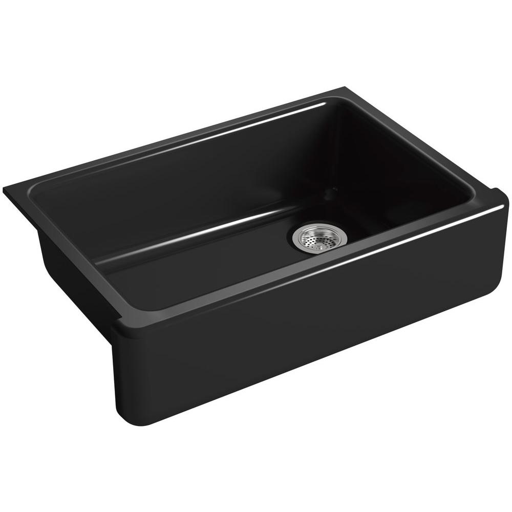 Kohler Whitehaven Farmhouse A Front Cast Iron 32 5 In Single