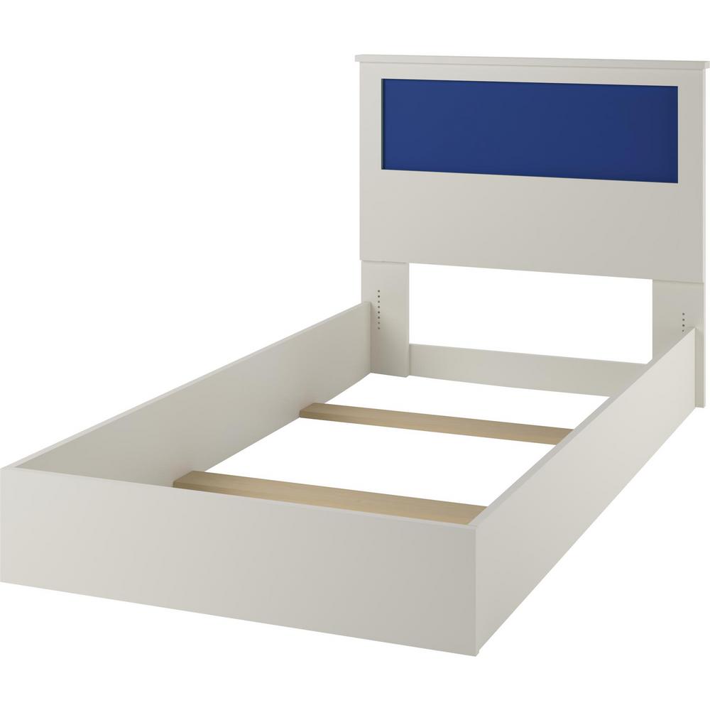 Ameriwood Jewel Twin Bed With Reversible Headboard In White Blue Ameriwood Jewel Twin Bed With Reversible Headboard In White Blue And Pink Hd33182 The Home Depot