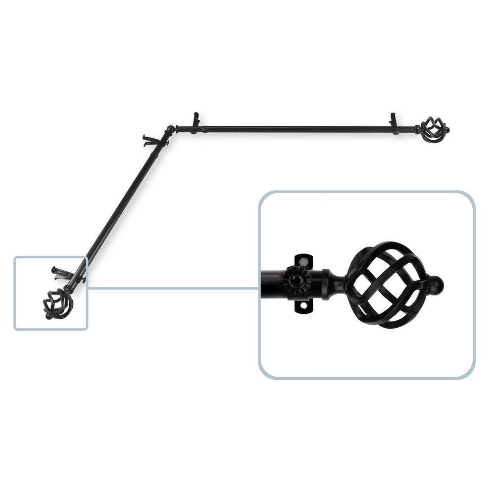rod desyne twist curtain rod 28 in.48 in