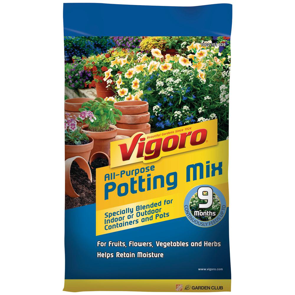 Vigoro 32 Qt Potting Soil Mix The Home Depot