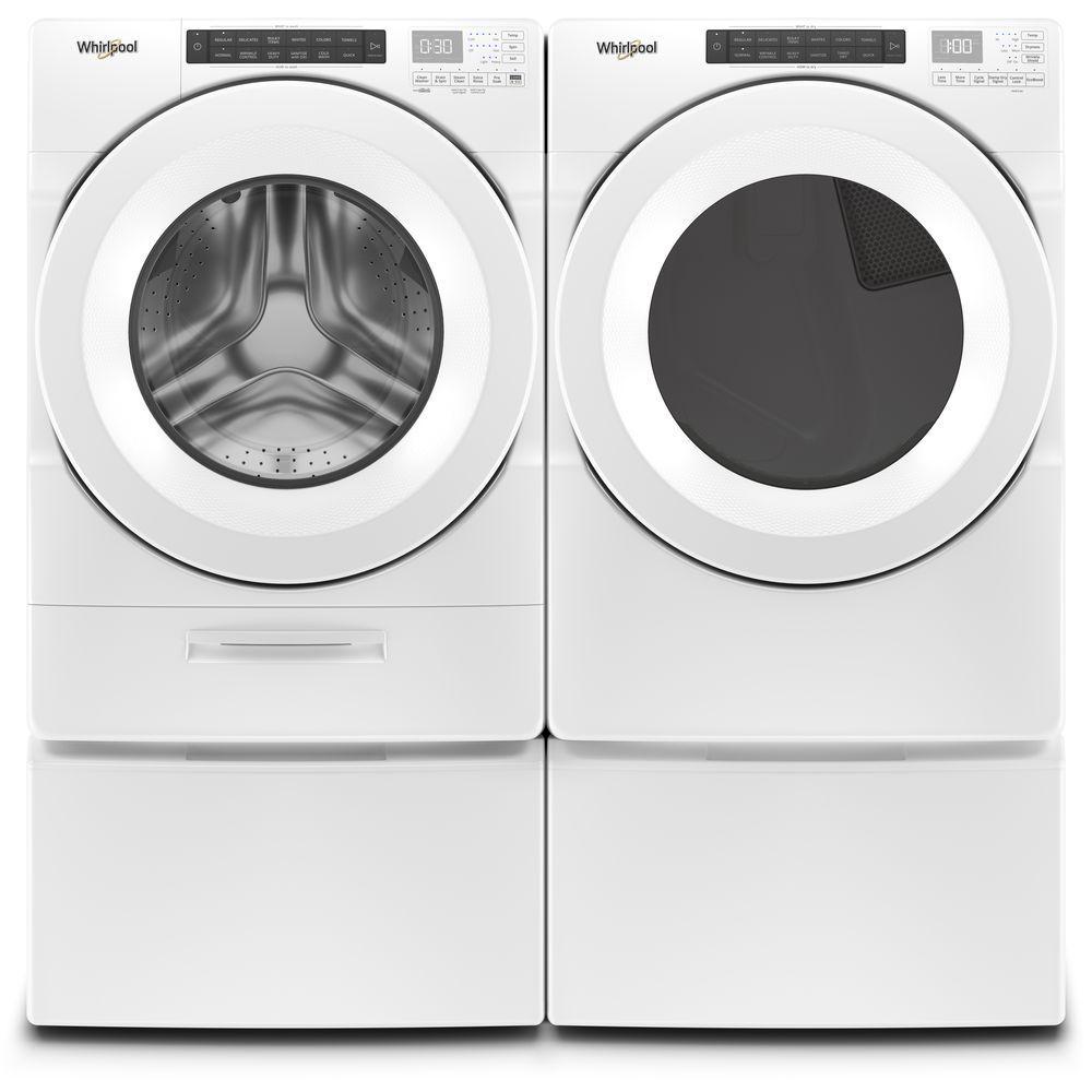 Whirlpool 4 5 Cu Ft High Efficiency White Front Load Washing