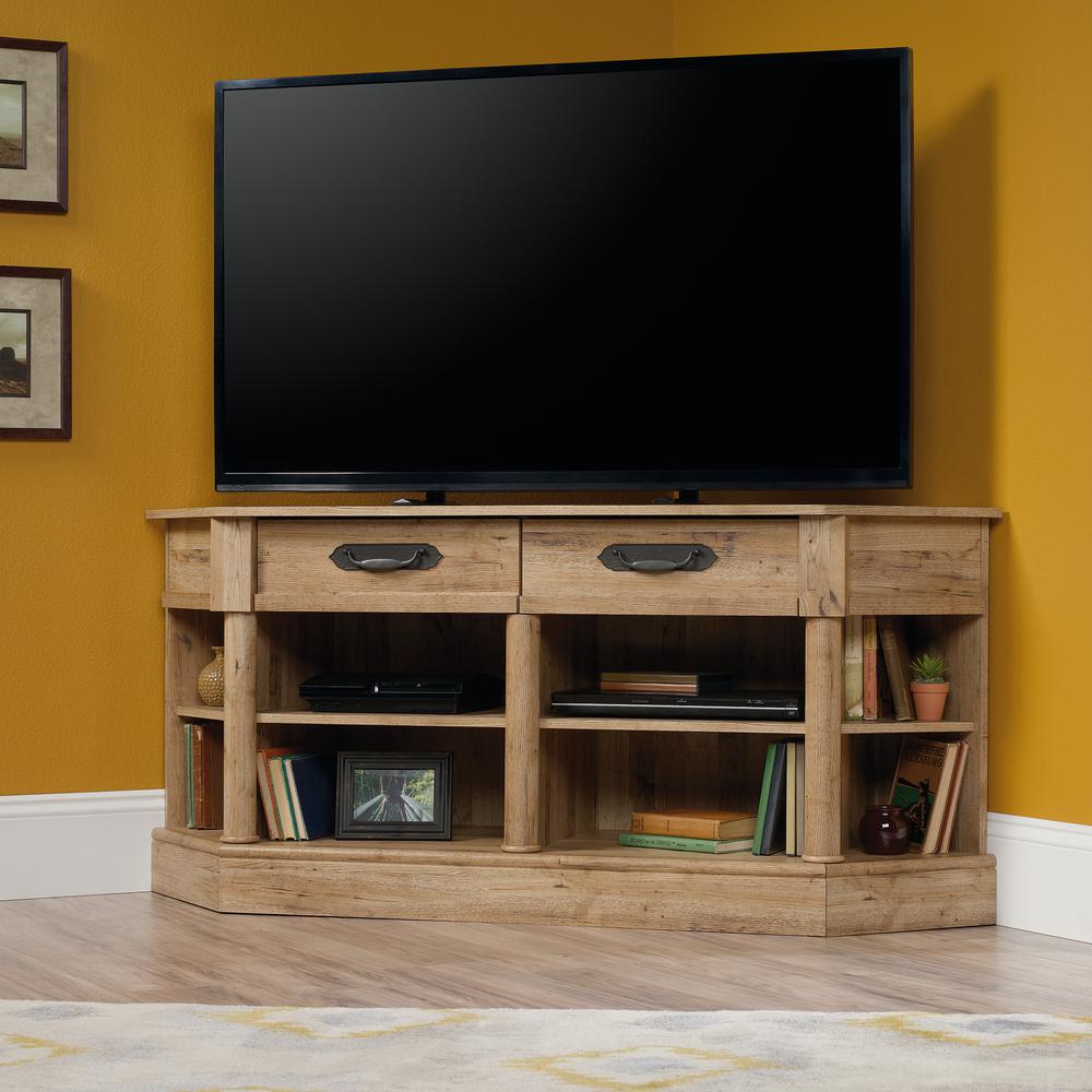 Sauder Viabella Collection Antigua Chestnut Corner Entertainment