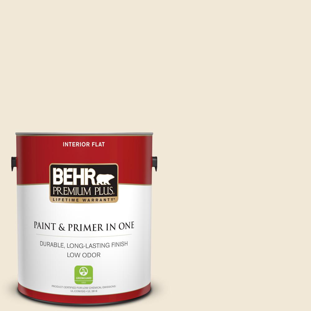 Behr Premium Plus 1 Gal 13 Cottage White Flat Low Odor Interior 13 Cottage White Flat Low Odor Interior Paint And