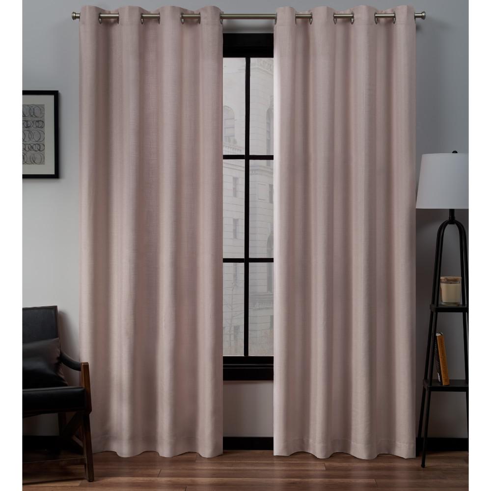Pink Linen Curtains Drapes Window Treatments The Home Depot