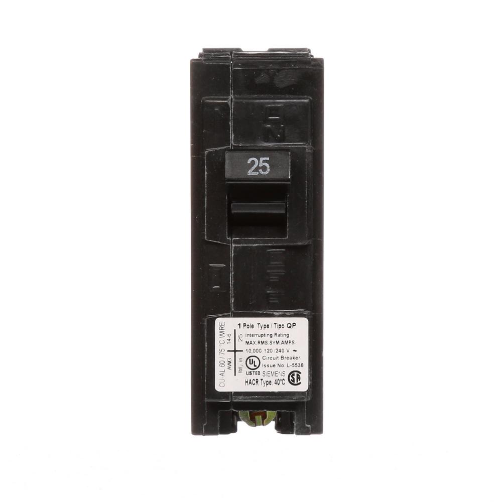 Siemens 25 Amp Three-Pole Type QP Circuit Breaker-Q325 - The Home Depot