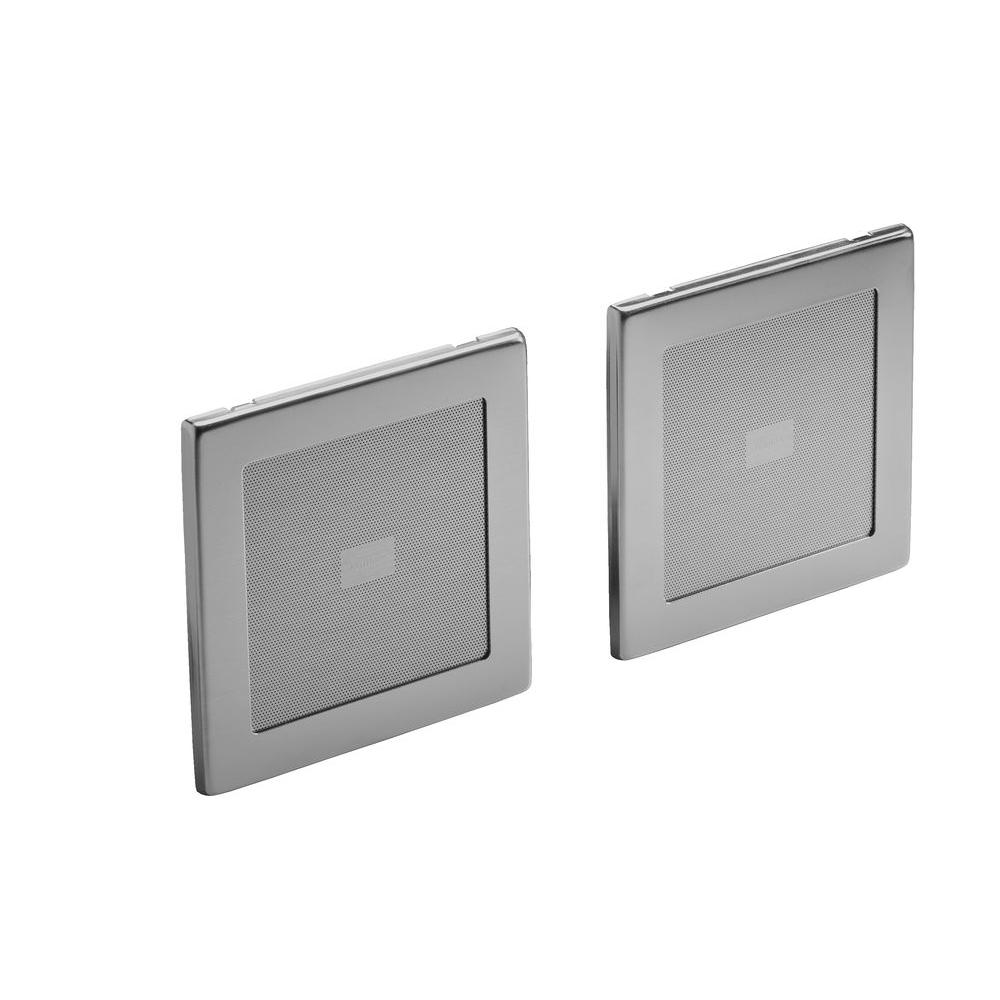Kohler Soundtile Speakers In Brushed Chrome K 8033 G The Home Depot Kohler Soundtile Speakers In Brushed Chrome