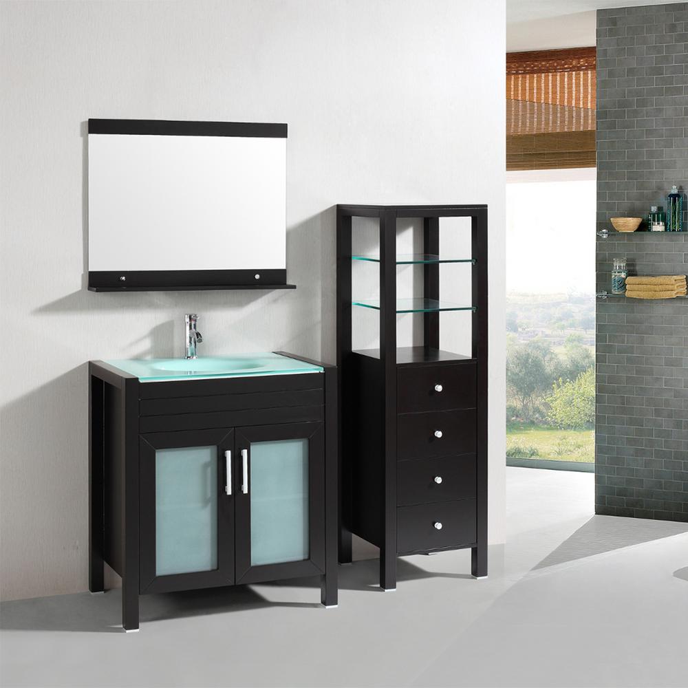 Eviva Roca 36 In W X 20 In D Bath Vanity In Espresso With