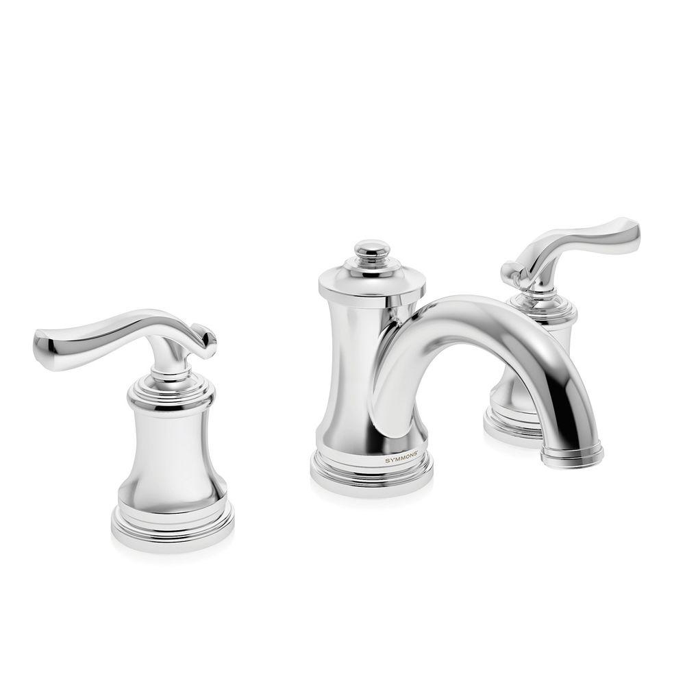 Symmons Winslet 8 in. Widespread 2Handle MidArc Bathroom Faucet in
