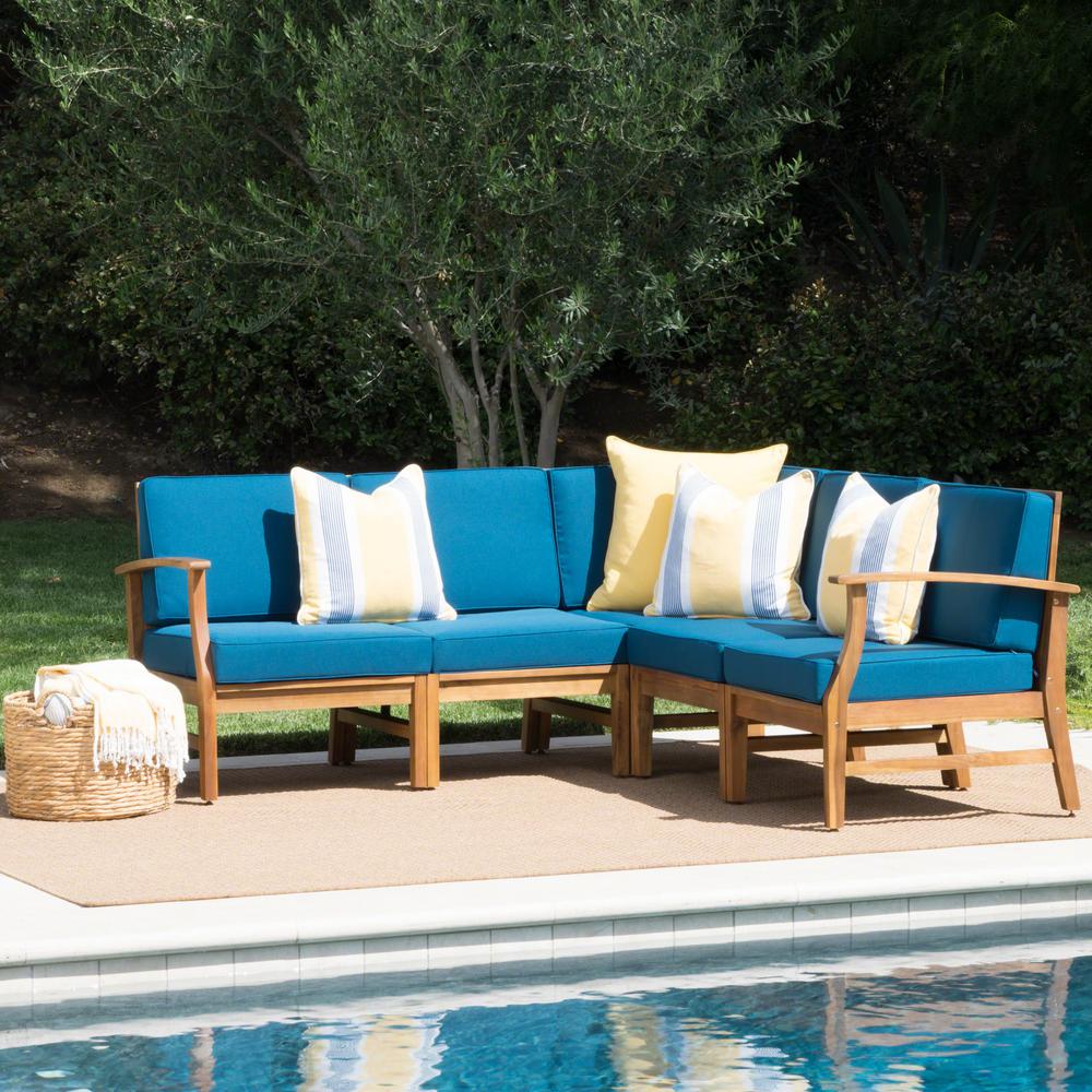 teal patio cushions