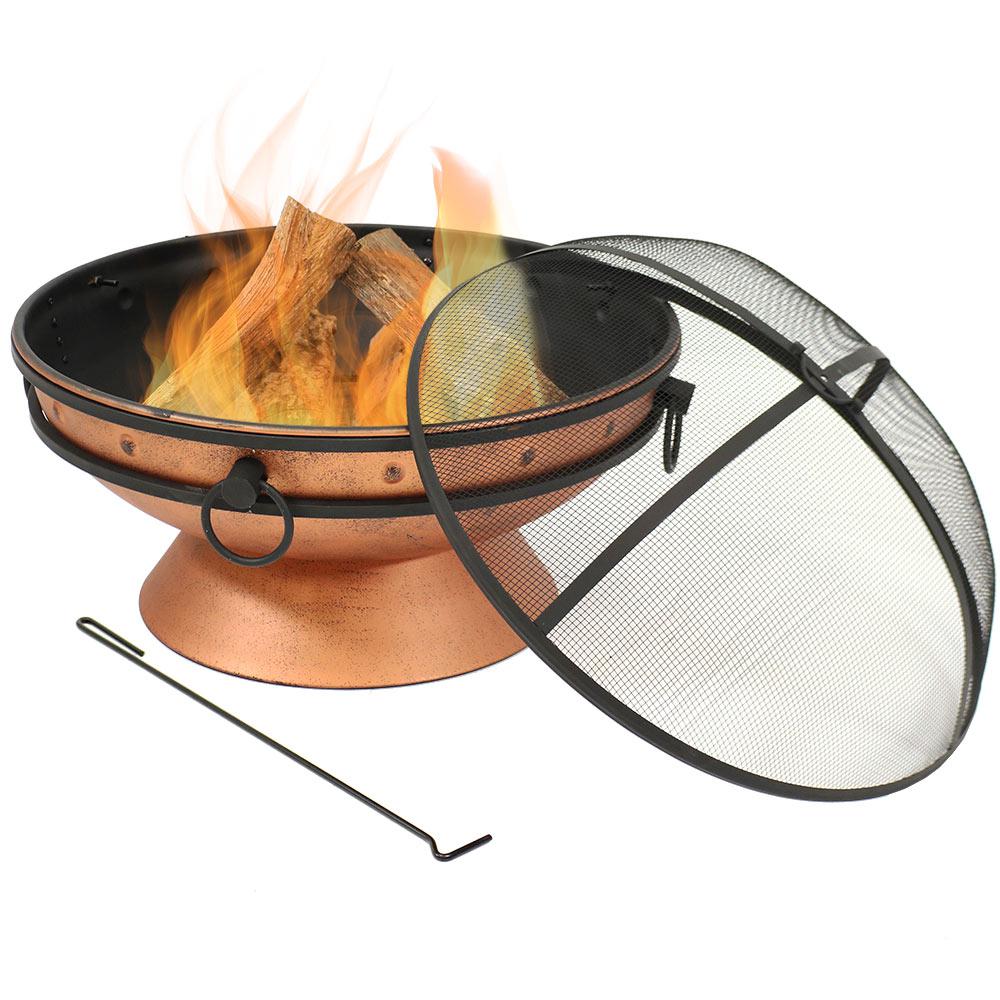 Hampton Bay Celestial Cauldron Fire Pit Ad364 The Home Depot