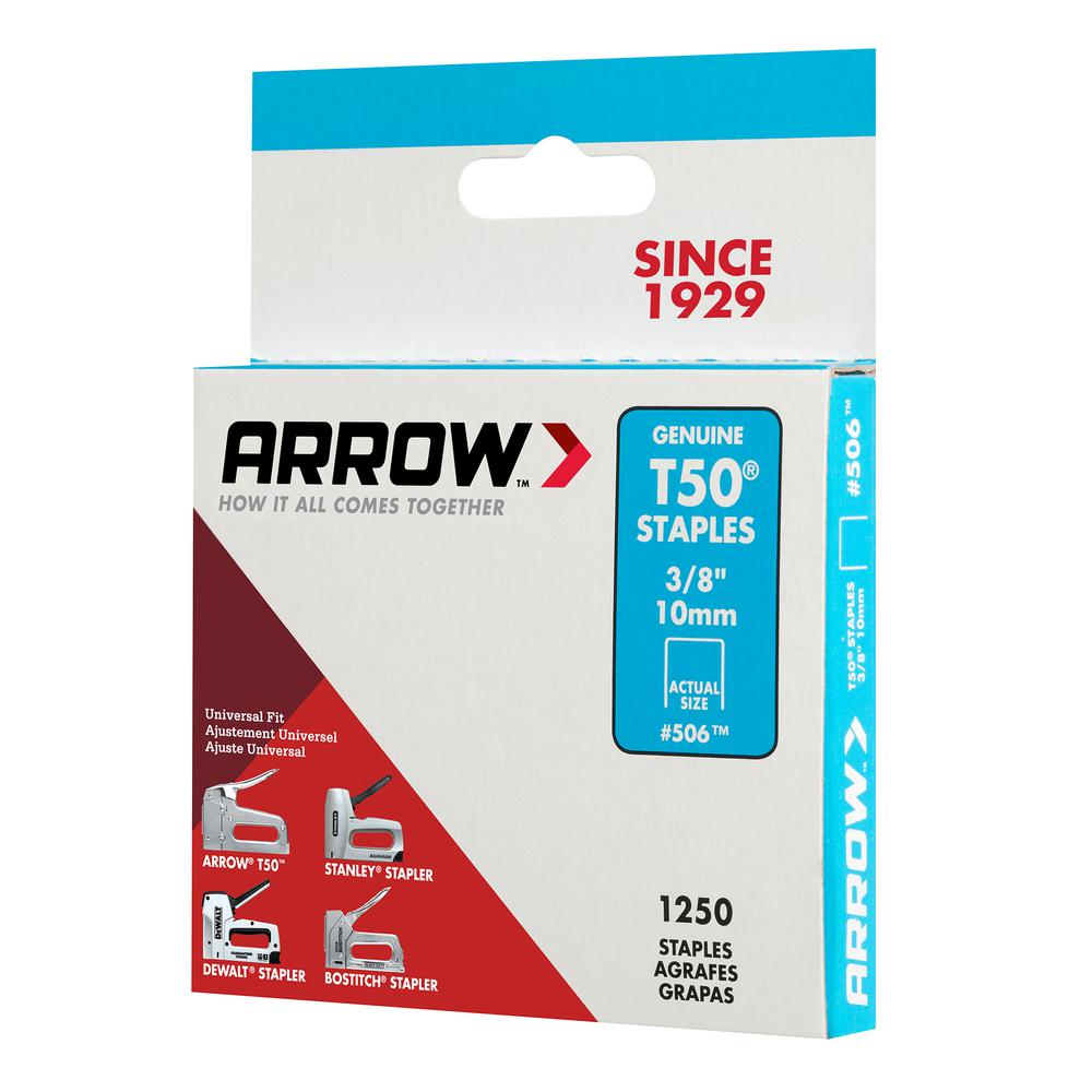 Details about   New Arrow Fastener 591168 11/16-Inch T59 Insulated Staples 300 count box Clear 