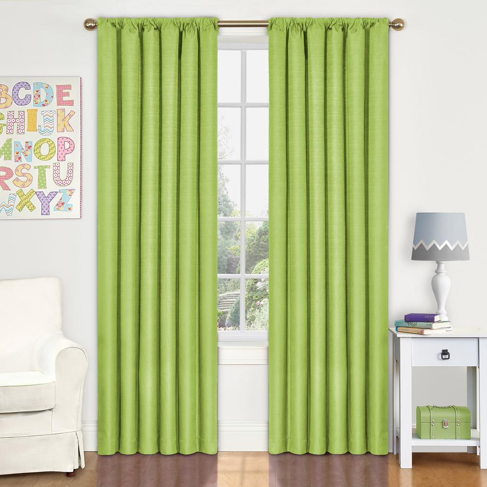 Eclipse Kendall Blackout Window Curtain Panel In Lime 42 In W X