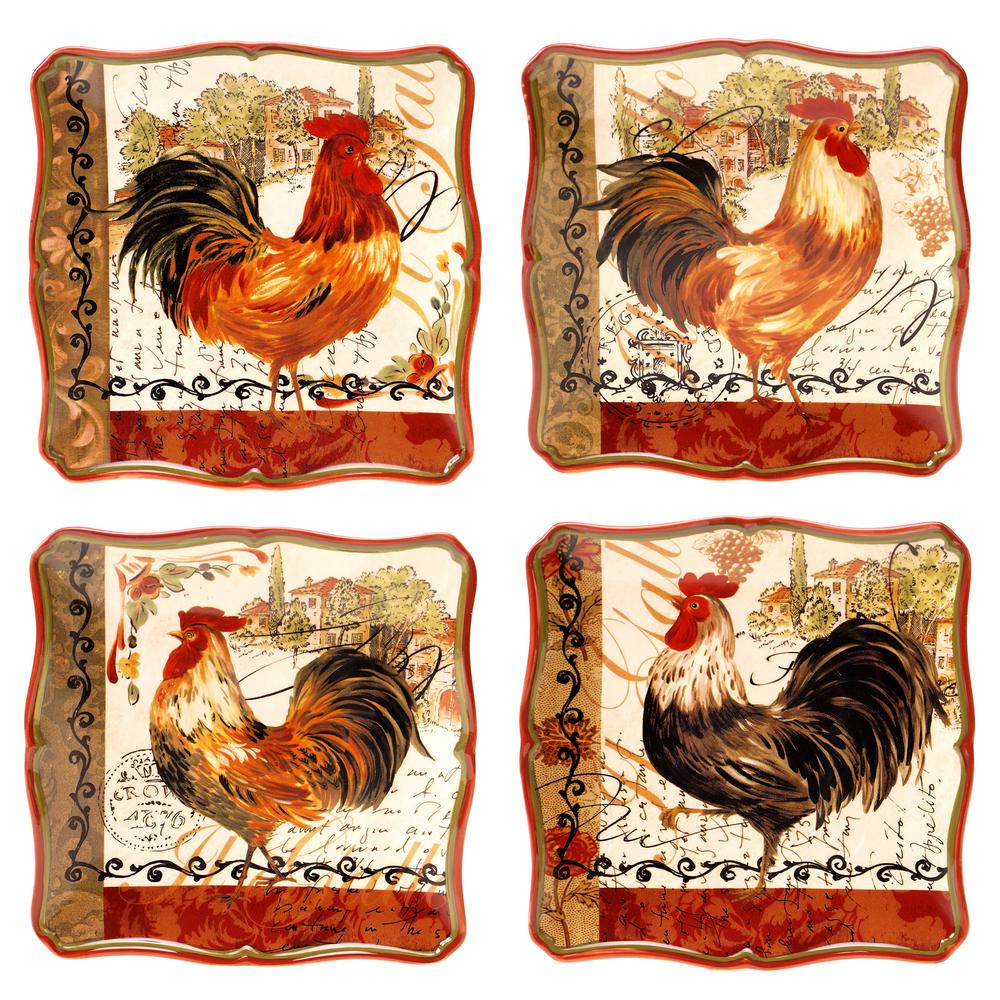 Certified International Tuscan Rooster 8.5 in. Salad/Dessert Plate ... Certified International Tuscan Rooster 8.5 in. Salad/Dessert Plate ...