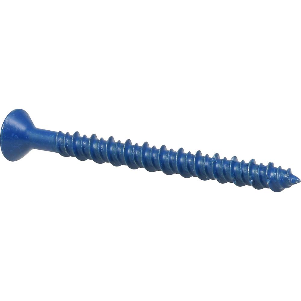 Phillips Flat Head 1//4 x 5 Concrete Masonry Screws Tapcon Anchor 50