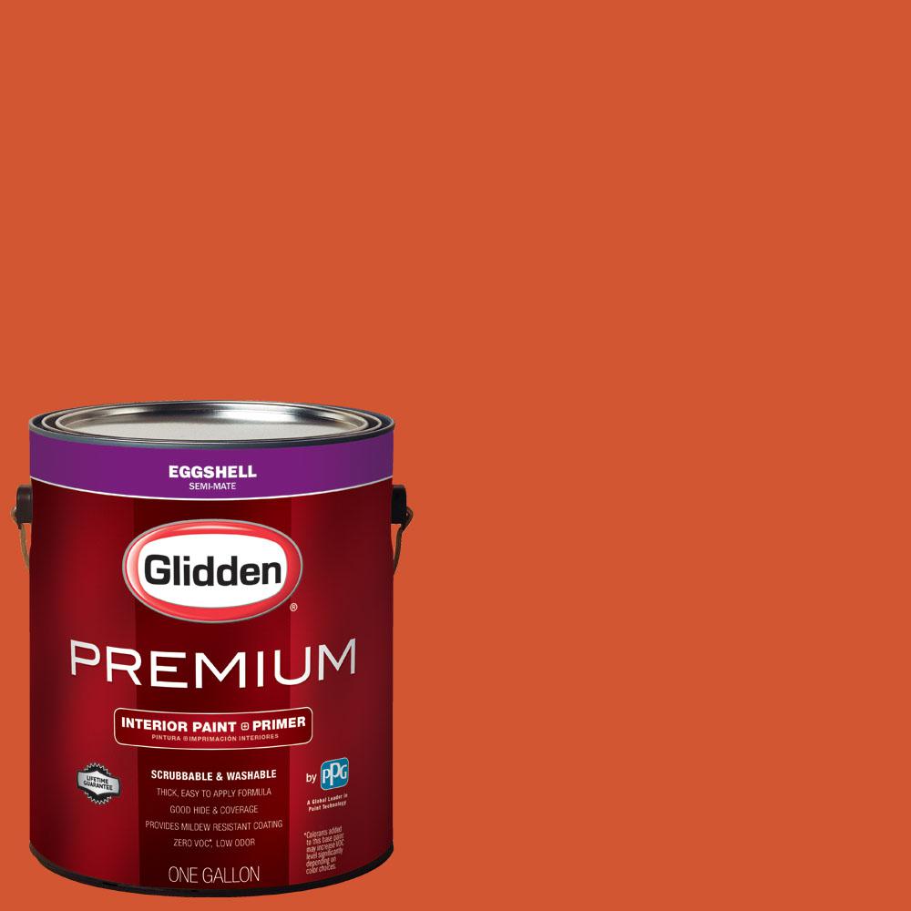Glidden Premium 1 Gal Nfl 133h Tampa Bay Buccaneers Dark Orange Nfl 133h Tampa Bay Buccaneers Dark Orange Eggshell Interior