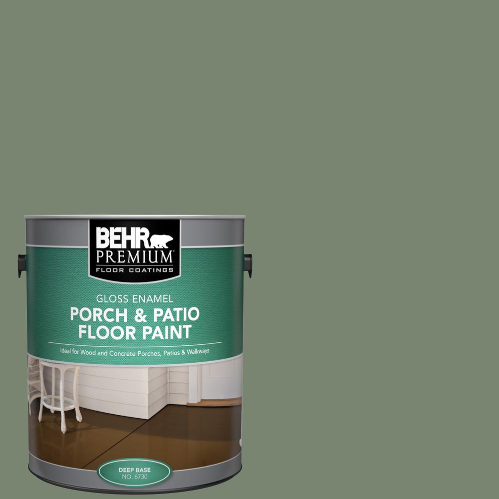 Behr Premium 1 Gal Sc 126 Woodland Green Gloss Enamel Interior