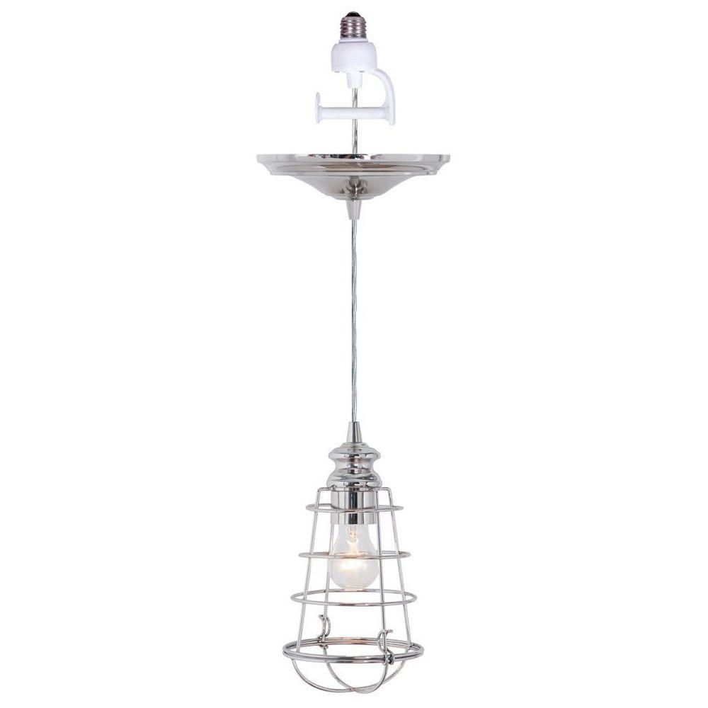 nickel pendant light conversion kit adapter worth home products instant pendant 1light recessed light conversion kit brushed nickel wire cage nickel pendant light conversion kit adapter worth home products instant pendant 1light recessed light conversion kit brushed nickel wire cage