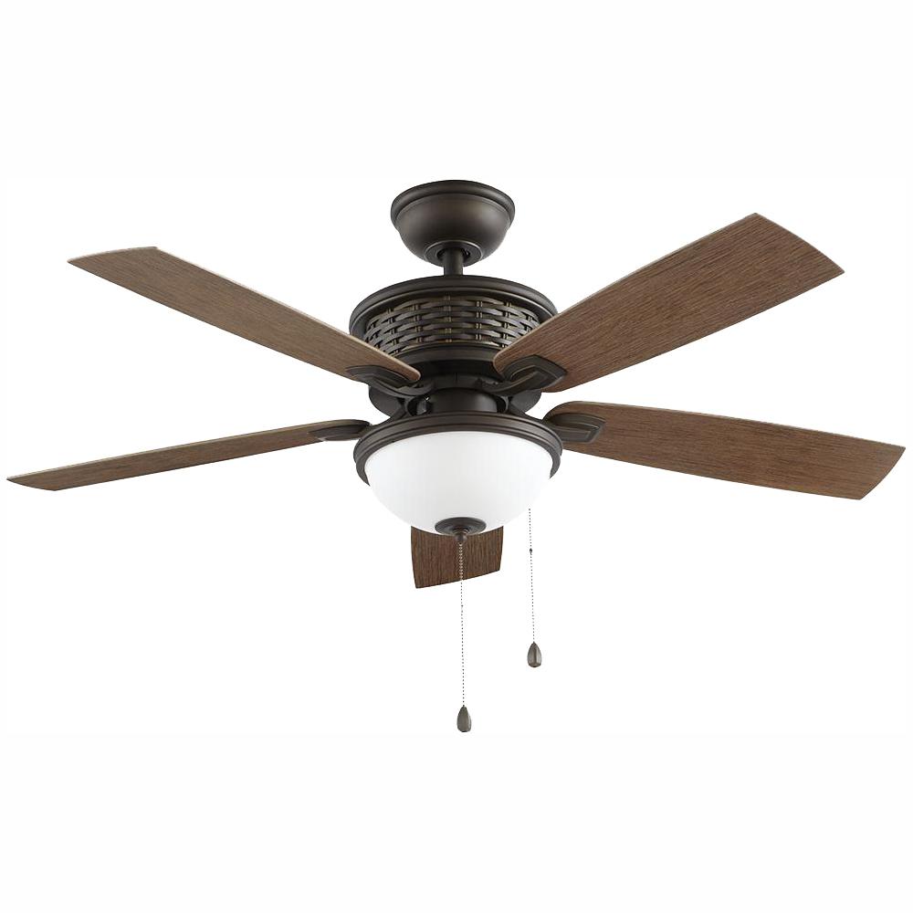 Hampton Bay Antigua Plus 56 In Led Indoor Oil Rubbed Bronze