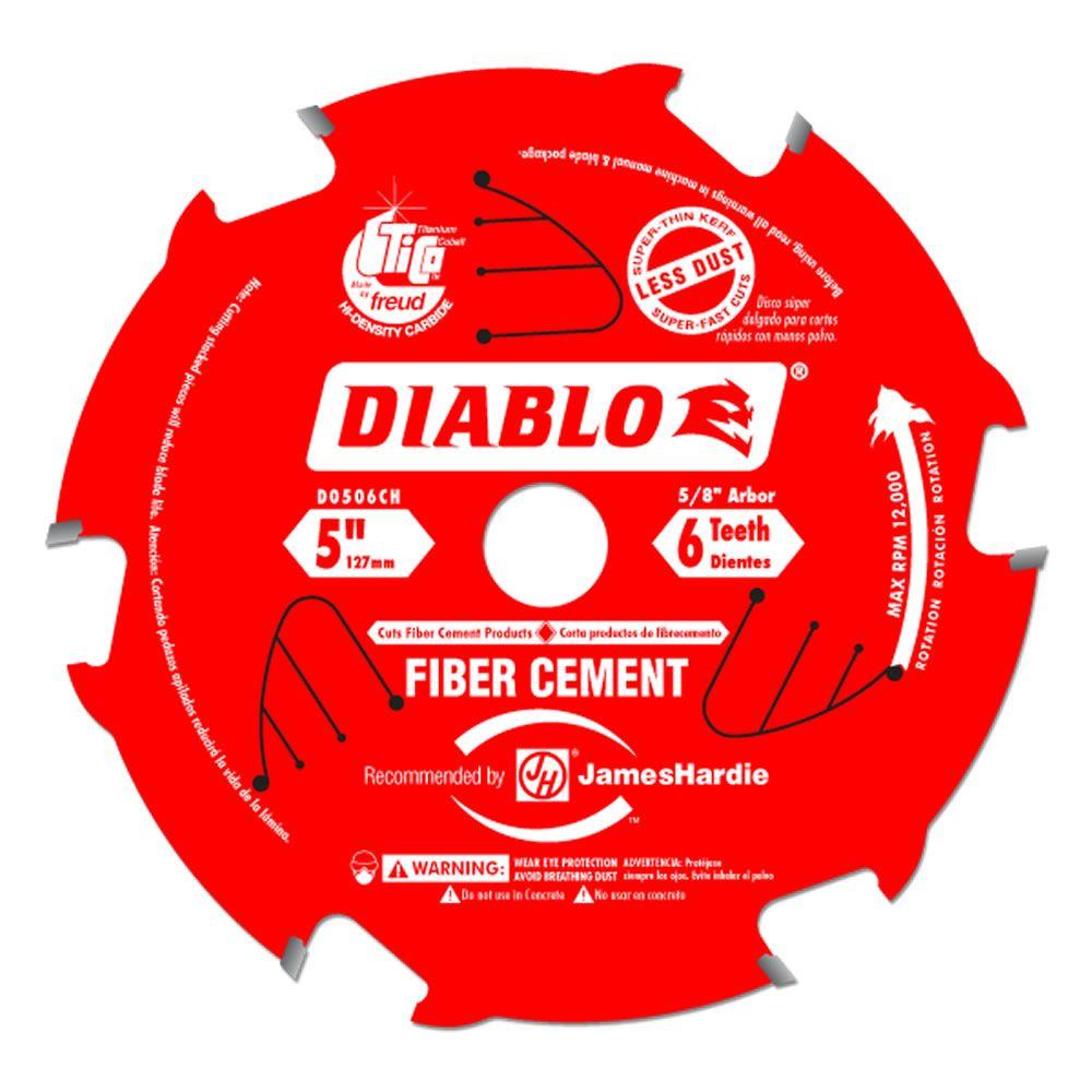 1/2 6 blade saw diablo Diablo Fiber in. Cement Blade 6 5 D0506CH Teeth Saw x