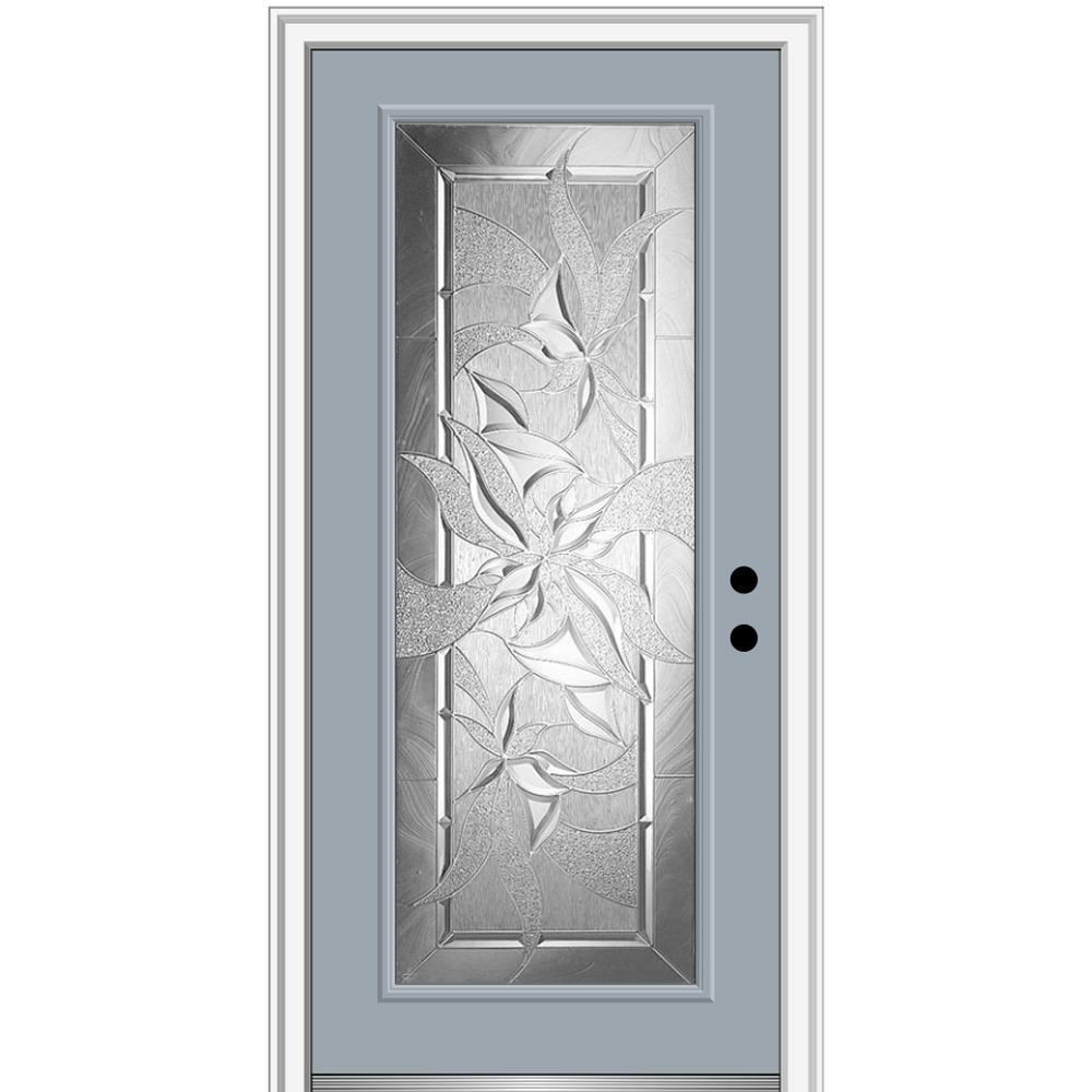 Gray Painted Front Doors Exterior Doors The Home Depot
